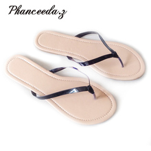 Novo 2019 tamanho 6 - 9 sapatos femininos sandálias sapatos de verão estilo moda chinelos feminino "s flip flops alta qualidade casual apartamentos 2024 - compre barato