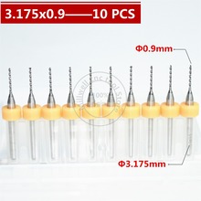 Broca cnc com ponta de 3.175mm(1/8 ") x 0.9mm, broca de micro pcb, ferramenta cnc com aço de nanotecnologia e remoção de chip suave 2024 - compre barato