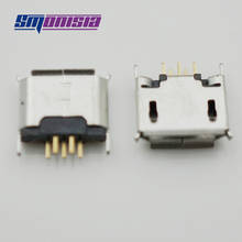 Smonisia 100pcs Vertical Type 5 pin Micro USB Jack Tail Charging Socket 180Degree 2024 - buy cheap