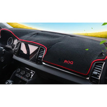 STYO Car dashboard cover Mats Avoid light pad Instrument platform desk Carpets for left hand drive SKODA1 Karoq 2017 2018 2024 - buy cheap