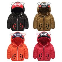 Autumn and winter children's cotton padded hooded animal pattern out of cotton clothing 100% infant clothes jacket 2024 - buy cheap