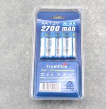 20 шт./лот Trustfire AA 2700 мАч Ni-MH 1,2 в перезаряжаемая никель-металлогидридная батарея для игрушек MP3 камеры с упаковкой батареи размера 5 AA 2024 - купить недорого
