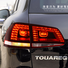 Автомобильный Стильный чехол для Volkswagen Touareg задние фонари 2011 2012 2013 2014 2015 2016 2017 светодиодный задний фонарь 2024 - купить недорого