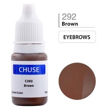 CHUSE Permanent Makeup Ink Eyeliner Tattoo Ink Set Eyebrow Microblading Pigment Professional Micro Encre A Levre 10ML Brown C292 2024 - buy cheap
