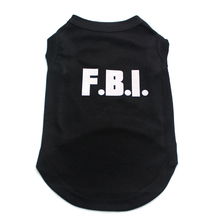 Dog Cat Shirt Vest FBI design Pet Puppy Dress Summer Clothes Home Apperal 4 colours 2024 - buy cheap