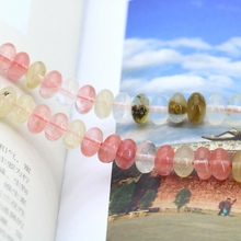 5x8mm Pink multicolor watermelon tourmaline abacus shaped loose beads 15" 2pc/lot women DIY  wholesale 2024 - buy cheap