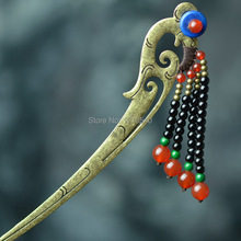 Ethnic jewelry fashion vintage stone hair accessories,thailand  traditional hair jewelry, ethnic vintage hair stickers hairpins 2024 - buy cheap