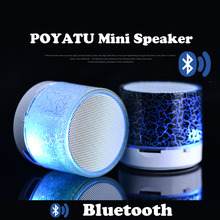 POYATU LED Mini Wireless Bluetooth Speaker TF USB Radio Portable Sound Box Musical Subwoofer Loudspeakers For Phone PC 2024 - buy cheap