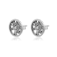 Trees of Life Stud Earring 100% 925 Sterling-Silver-Jewelry Free Shipping 2024 - buy cheap