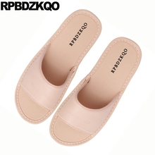 Chinese Slippers Fashion 5 Plain Indoor Shoes Most Popular Products Women Leather Floor House Slides Home Footwear 2021 Pink 2024 - buy cheap