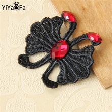 Yiyaofa broche de borboleta de renda vitoriana, joia vintage gótica artesanal, acessórios de joias femininas para festa 2024 - compre barato