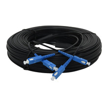 50M Outdoor SC UPC Duplex FTTH Drop Patch Cable SC Singlemode 2core G657A Fiber optic patch cord FTTH fiber optic jumper Cable 2024 - buy cheap