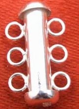 Venta 16*4mm de columna de joyería de forma de plata esterlina S925 3 cuerdas Clasp-gp131 venta al por mayor/venta al por menor envío gratis 2024 - compra barato