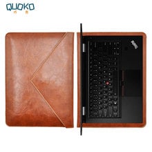 Laptop bag case Microfiber Leather Sleeve for Lenovo Thinkpad T460 T470 T480 14inch Dual Pocket Envelope style 2024 - buy cheap