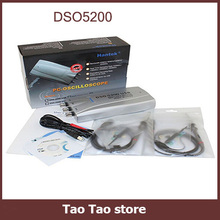 Nova DSO5200 Hantek DSO-5200 Osciloscópio Portátil USB Digital Virtual Oscilloscope 200 MHz 250 MS/s 2 Canais 2024 - compre barato