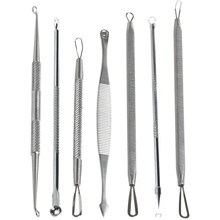 7Pcs Blackhead Remover Tool Kit Face Skin Care Tools Facial Comedone Acne Needle Clip Pimple Tweezer Blemish Extractor tools Set 2024 - buy cheap