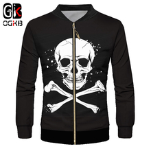 OGKB 3d Printed Black Spatter Pirate Jacket Symbol Cool Hiphop Coat Spring Fall Clothing Unisex Tracksuit Long Sleeve Streetwear 2024 - buy cheap