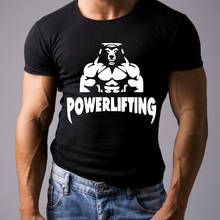 2019 Hot Sale 100% Cotton Bear Force Athleticer Gymer Motivation Bodybuilding T Shirt Tee Shirt 2024 - buy cheap