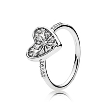 925 Sterling Silver Zircon Ring for Women European Heart of Winter Dazzling CZ Elegance Finger ring For Women Wedding Jewelry 2024 - buy cheap