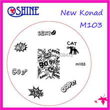 10pcs PER LOTS NEW Nail Art Konad Stamping M series Mix Designs Wholesales  NEW Konad nail discs 2024 - buy cheap