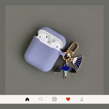 Чехол для наушников Apple Airpods, мягкий чехол с подвеской Peace bird, Bluetooth, беспроводная оболочка для AirPods, зарядная коробка, брелок 2024 - купить недорого