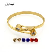JSBAO Top Quality Brand Jewelry  Women Wedding Bracelet CZ Imitation Interchangeable Bracelets & Bangles 2024 - buy cheap