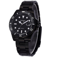 40mm PARNIS Black Dial Sapphire Glass Luminous Hands Rotating Ceramic Bezel Date Luxury PVD MIYOTA Automatic Movement mens Watch 2024 - buy cheap