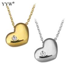 fashion charm pendant & necklace choker necklace for women stainless steel jewelry necklace heart female for gift fashion chain 2024 - buy cheap