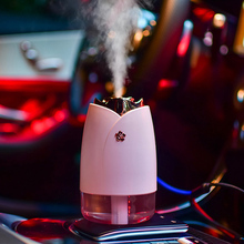 Розовый ароматический увлажнитель воздуха масляный диффузор очиститель воздуха USB для офиса 230 мл Духи Туман производитель Fogger для дома с ночными огнями 2024 - купить недорого