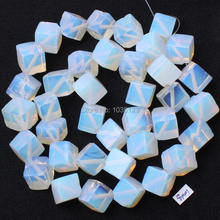 High Quality 8mm Pretty Man-made Moonstone Square Shape DIY Gems Loose Beads Strand 15" Jewelry Making w1691 2024 - buy cheap