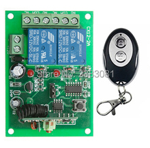 Interruptor de controle remoto sem fio dc12v 2ch rf, sistema elipse, transmissor forma, receptor, relé, casa inteligente