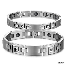 JEWELRY BRACELET Healing 316L Stainless Steel Magnetic love's Bracelet Mosaic of 16 natural bio-magnetic Care bracelet 3108 2024 - buy cheap