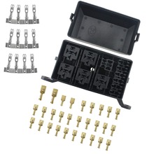 12 Slot Relay Box 6 Relays Fuses Holder Waterproof Line Protection for Car Automotive Marine and Boat 2024 - buy cheap