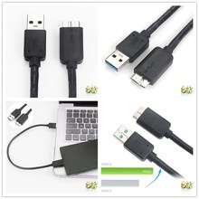 Новый кабель USB 3,0 для передачи данных, Удлинительный Кабель USB 3,0 для внешнего жесткого диска, HDD для компьютера, ноутбука, штекер в Micro B 2024 - купить недорого