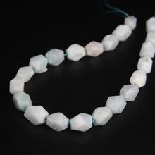 15.5"/strand Natural Amazonite Faceted Nugget Loose Beads,Blue Gems Stone Freeform Cut Nugget Pendant Beads Jewelry Making 2024 - buy cheap