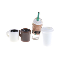 4Pcs/set DIY Dollhouse Coffee Cup Mini World Kitchen Room Food Drink Cup Miniature For For 2024 - buy cheap