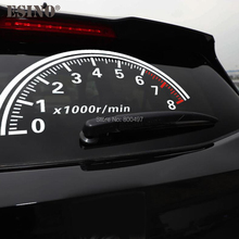 10 x Car Styling Style Decoration Car Accessory Rear Windshield Funny Tachometer Creative Sticker Car Whole Body Vinyl Decals 2024 - buy cheap