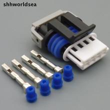 Shhworldsea-conector elétrico à prova d'água, conjunto de sensor de oxigênio, 4p, 100mm, 30/1.5 peças 2024 - compre barato