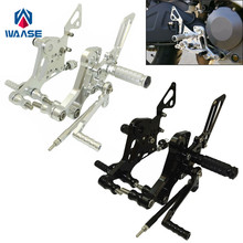 waase Motorcycle CNC Adjustable Rider Rearsets Rearset Footrest Foot Rest Pegs For Ducati Monster 696 795 796 1100 EVO 2024 - buy cheap