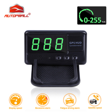 Universal Car HUD GPS Speedometer Head Up Display C60 Overspeed Alarm 1.3inch Windshield Digital Speed Projector For All Vehicle 2024 - buy cheap