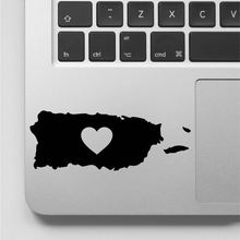 A Continent With Love Decal, Puerto  Outline Sticker,  Laptop Sticker Laptop Decal Car Decal,Art Vinyl Decal GA183 2024 - buy cheap