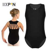 Iixpin macacão de malha das costas com sete alças, feminino, profissional, balé, dança, ginástica, malha, macacão, crianças, para meninas 2024 - compre barato