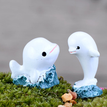 ZOCDOU Cute Dolphin Porpoise Delphis Small Statue Home Decoration Accessories Miniature Children Toys Decor Crafts Figurines 2024 - buy cheap