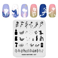 Rolabling Новое поступление дизайн ногтей шаблоны для стемпинга милые Grils & цветы дизайн печать на ногтях штамповки пластины для дизайна ногтей 2024 - купить недорого
