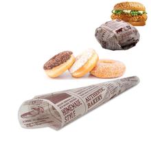 Envoltório de pasta plástica para pão sanduíche, 48 unidades, papel de cera impresso, qualidade alimentar, ferramenta de cozimento, embrulho de batatas fritas 2024 - compre barato