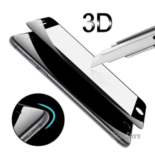 3d borda curvada redonda vidro temperado para iphone 6s 7 plus eu telefone capa completa proteção premium 9h filme protetor de tela caso 2024 - compre barato