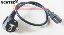 NCHTEK-Cable de alimentación Schuko C13, convertidor de adaptador de corriente hembra Schuko europeo de 3 pines macho a IEC 320 C13, 10 unidades 2024 - compra barato