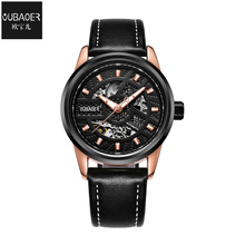 men's clocks oubaoer brand luxury mens watches Mechanical automatic genuine leather waterproof man wristwatches Citizen movement 2024 - buy cheap