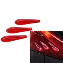 6pcs Universal 3D Sticker Spoiler Rubber Car Taillight Decor Airflow Sticker Install Reduce Wind Noise For BMW Benz Audi Toyota 2024 - buy cheap
