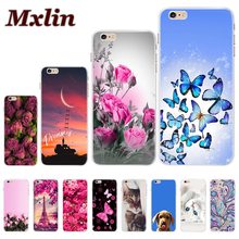 Funda de teléfono ultrafina para iPhone 6 6 s Plus, carcasa de silicona suave con flores y animales, carcasa trasera para iPhone 6 S 6 S Plus 2024 - compra barato